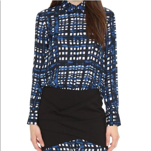 Thakoon Addition Silk gathered shirt combo dress sz 6 - Picture 6 of 8